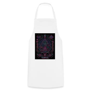 triangle - Tablier de cuisine - blanc - Devant - AI Model Male 185 dark (185cm)