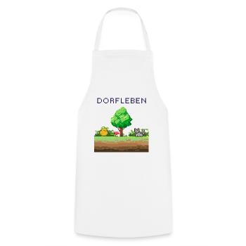 Dörflleben Pixelwelt - Tablier de cuisine - blanc - Devant - AI Model Male 185 dark (185cm)