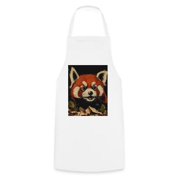 Roter Panda im Herbstwald - Kochschürze - Weiß - Vorne - AI Model Male 185 dark (185cm)