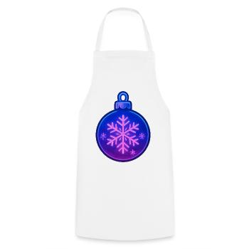 Christmas Ball Ornament - Cooking Apron - white - Front - AI Model Male 185 dark (185cm)