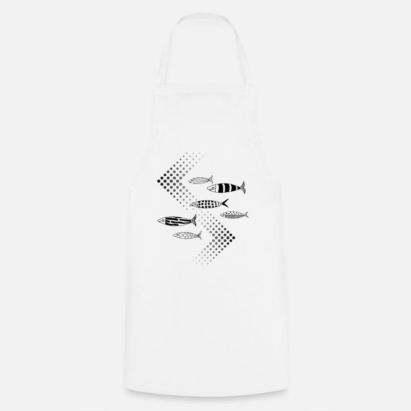 Trafic de poissons - Tablier de cuisine - blanc