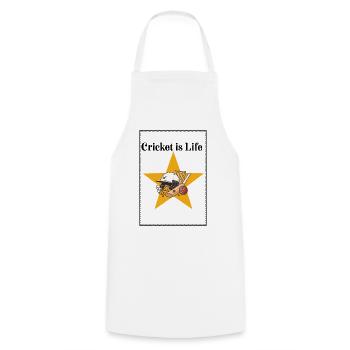Cricket Star on the Golden Star - Cooking Apron - white - Front - AI Model Male 185 dark (185cm)