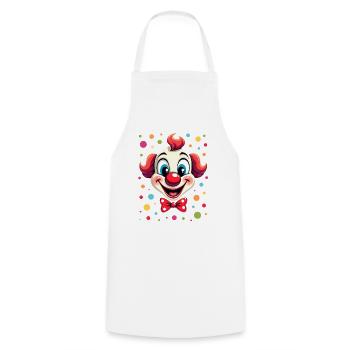 Carnival Clown Costume Carnival Carnival - Cooking Apron - white - Front - AI Model Male 185 dark (185cm)