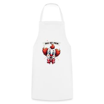 Carnival Clown Costume Carnival Carnival - Cooking Apron - white - Front - AI Model Male 185 dark (185cm)
