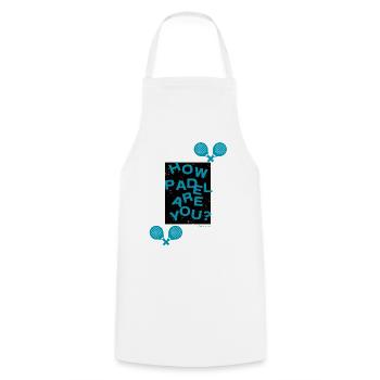 How Padel are you? - Cooking Apron - white - Front - AI Model Male 185 dark (185cm)