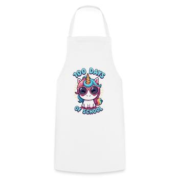 100th Day Of School 100 Day Of School Kids - Cooking Apron - white - Front - AI Model Male 185 dark (185cm)