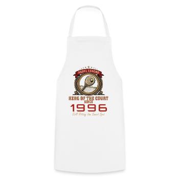 Padel Legend 1996, T-shirt d’anniversaire, sweat à capuche, Mug - Tablier de cuisine - blanc - Devant - AI Model Male 185 dark (185cm)