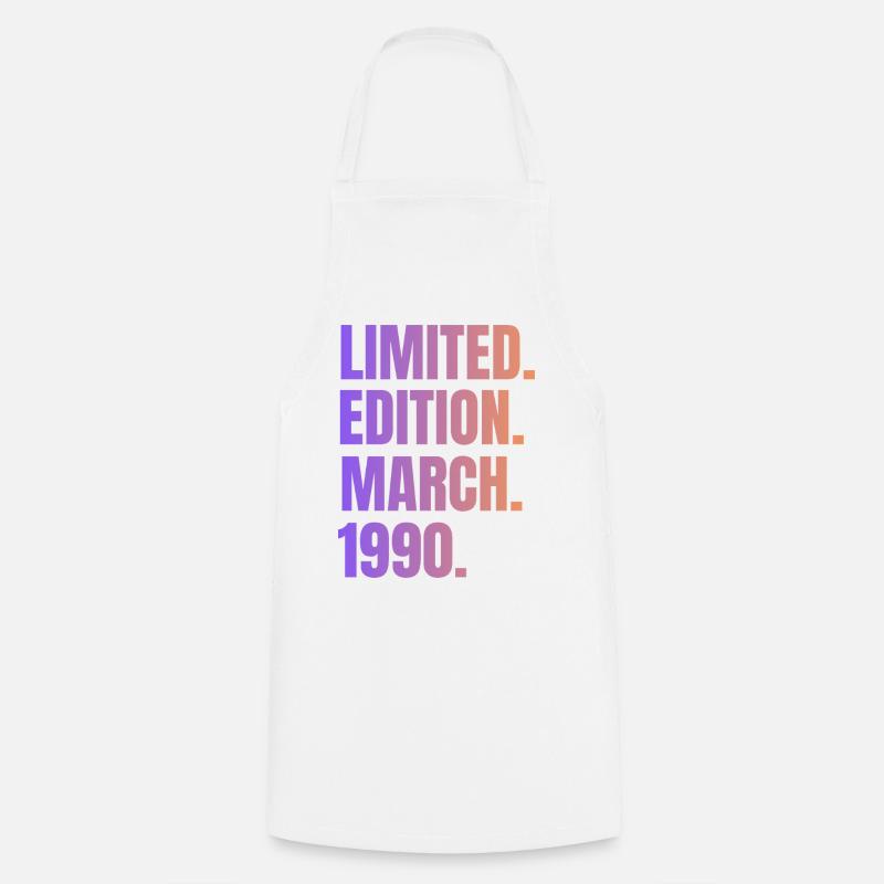 Limited Edition March 1990 - Cooking Apron - white