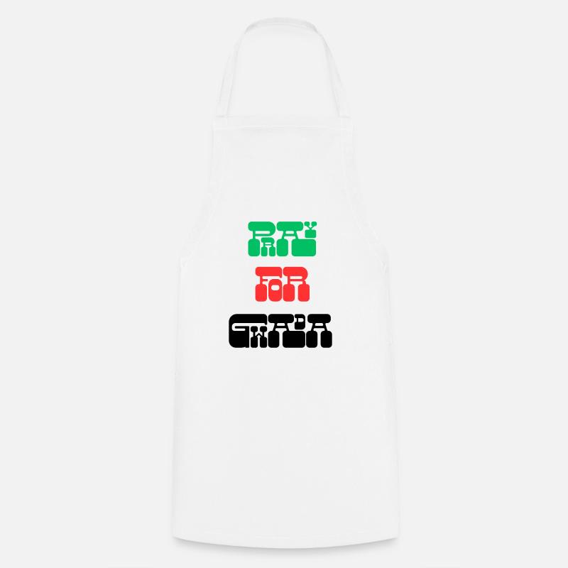 PRAY FOR GWADA - Cooking Apron - white