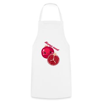 Always Sweet Pomegranate Charm - Kochschürze - Weiß - Vorne - AI Model Male 185 dark (185cm)