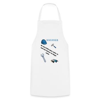 Schlosser T-Shirt Lustiges Geschenk Metallbau-Fans - Kochschürze - Weiß - Vorne - AI Model Male 185 dark (185cm)
