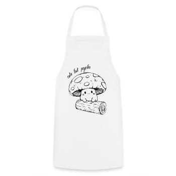 Süßer Pilz - mignon mais psychopathe - Tablier de cuisine - blanc - Devant - AI Model Male 185 dark (185cm)