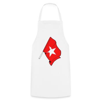 Proud of Maastricht - Cooking Apron - white - Front - AI Model Male 185 dark (185cm)