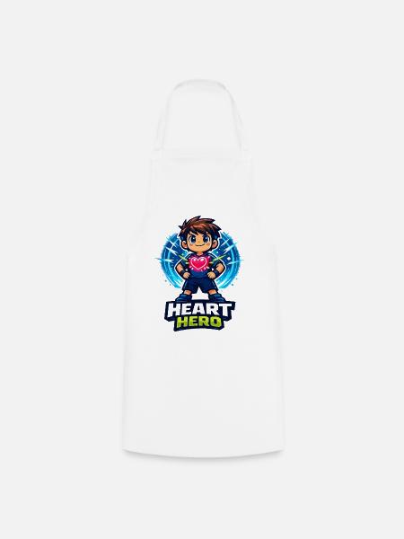 Heroine or heroine of all hearts - Cooking Apron - white