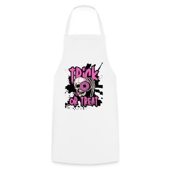 Trick Or Treat Skull Donut Halloween Geschenk - Kochschürze - Weiß - Vorne - AI Model Male 185 dark (185cm)