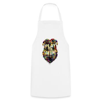 Play to Win Color Burst - Cooking Apron - white - Front - AI Model Male 185 dark (185cm)