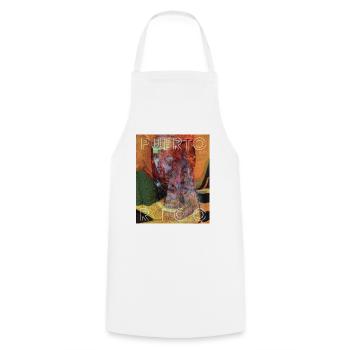 Puerto Rico 1987 Retro Collage - Cooking Apron - white - Front - AI Model Male 185 dark (185cm)