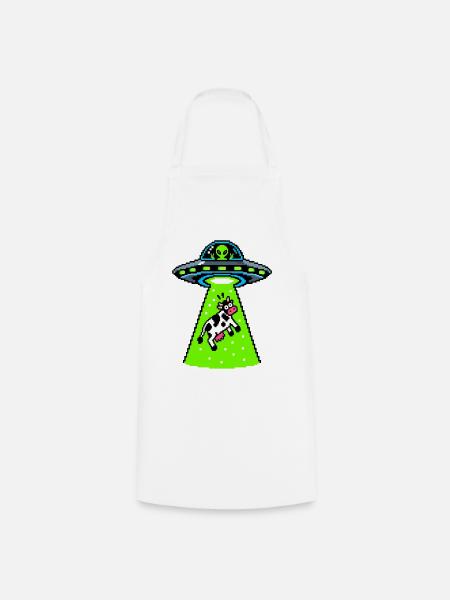 UFO - Kochschürze - Weiß