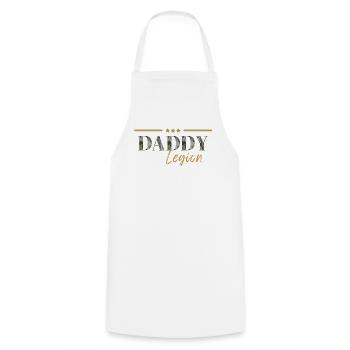 Daddy Legion - Kochschürze - Weiß - Vorne - AI Model Male 185 dark (185cm)