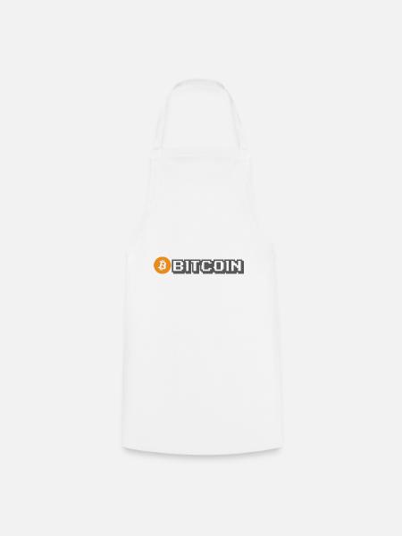 Bitcoin (Bitcoin) - Kochschürze - Weiß