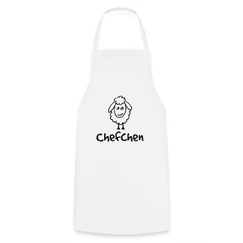 Chefchen - Kochschürze - Weiß - Vorne - AI Model Male 185 dark (185cm)