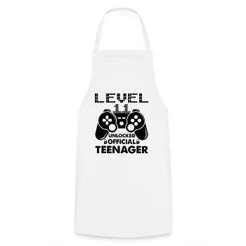 Niveau officiel Teenager 11 débloqué pour les joueurs 11 - Tablier de cuisine - blanc - Devant - AI Model Male 185 dark (185cm)