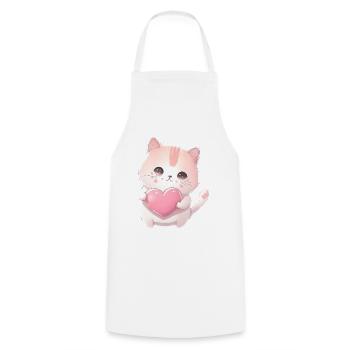 Teddy Bear Cuddly Toy Toy Sleep T-shirt - Cooking Apron - white - Front - AI Model Male 185 dark (185cm)
