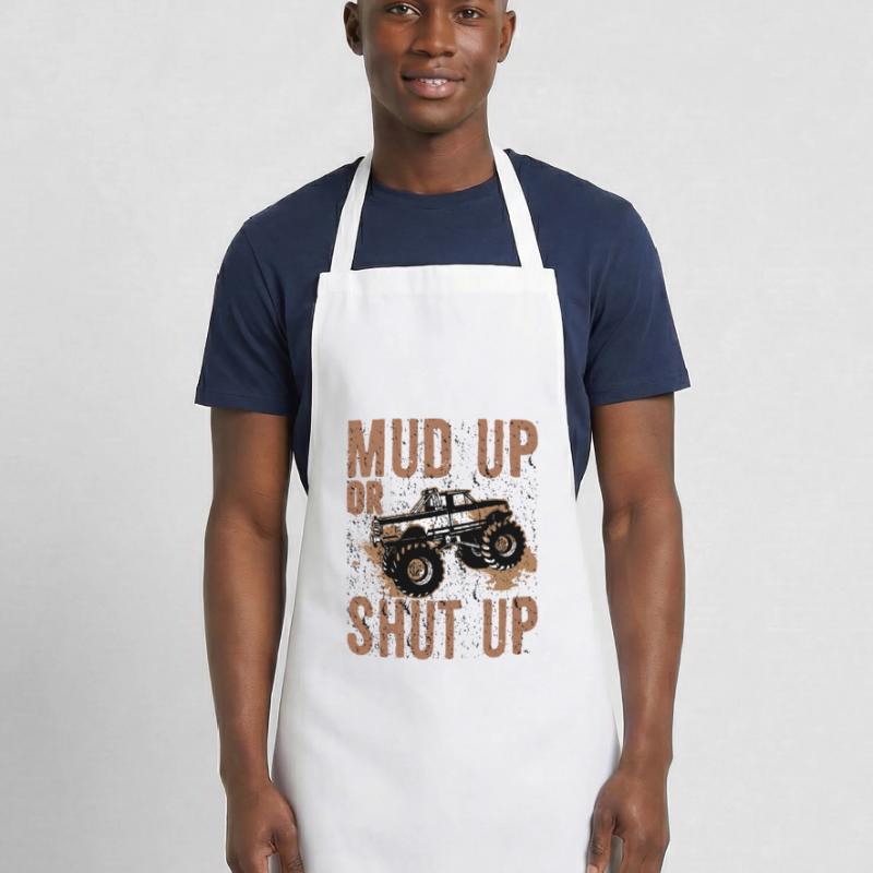 Mudder-Geschenk Schlamm auf- oder Schweigen Mudding-Humor Kochschürze