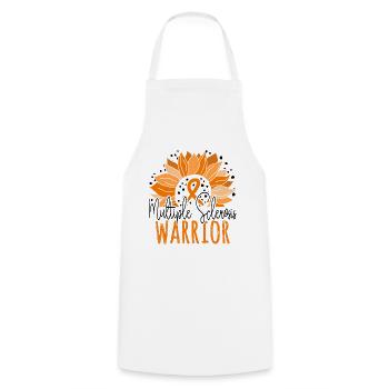 Sunflower Multiple Sclerosis Warrior - Cooking Apron - white - Front - AI Model Male 185 dark (185cm)