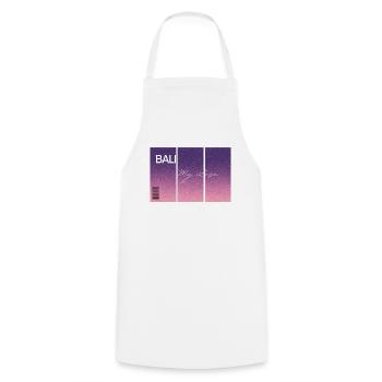 Bali, my love. Souvenir WITH GPS data - Cooking Apron - white - Front - AI Model Male 185 dark (185cm)