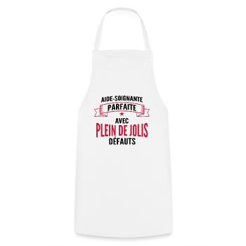 aide soignante parfaite - Tablier de cuisine - blanc - Devant - AI Model Male 185 dark (185cm)