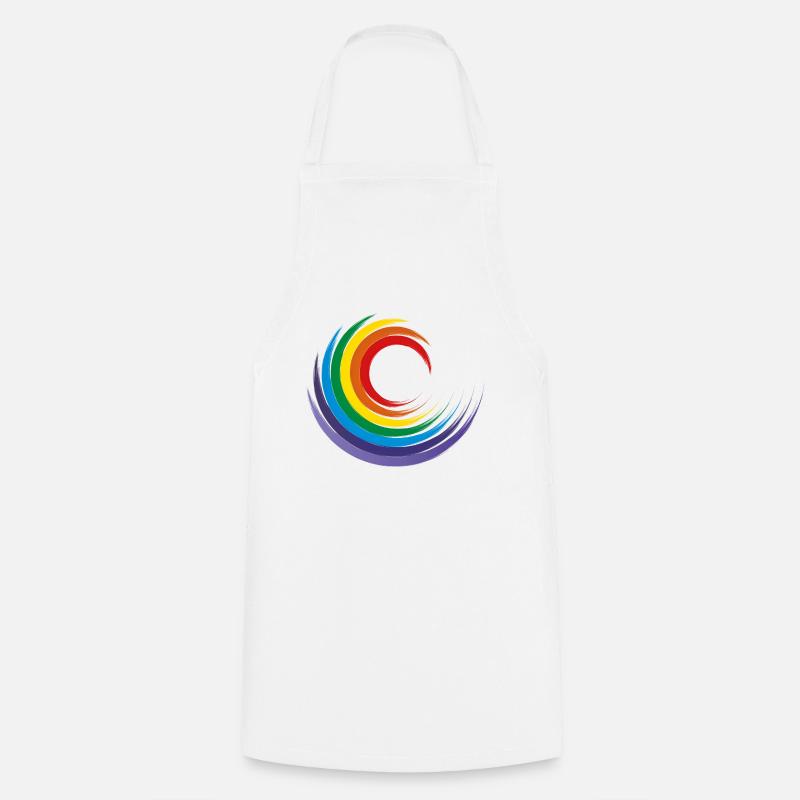 Regenbogen, Regenbogenfarben, Hoffnung, Balance - Kochschürze - Weiß