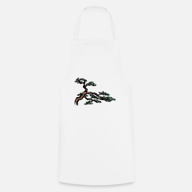 Bonsai tree - Cooking Apron - white
