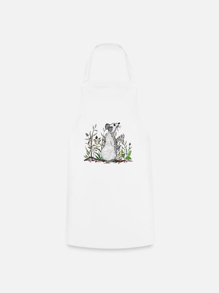 Maus - Kochschürze - Weiß