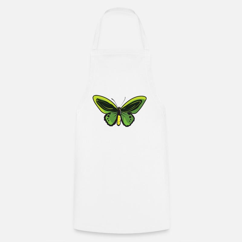 Papillon citron Papillon Papillon papillon - Tablier de cuisine - blanc