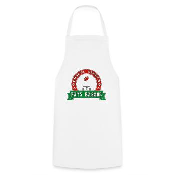 Basque Sport 01 - Tablier de cuisine - blanc - Devant - AI Model Male 185 dark (185cm)