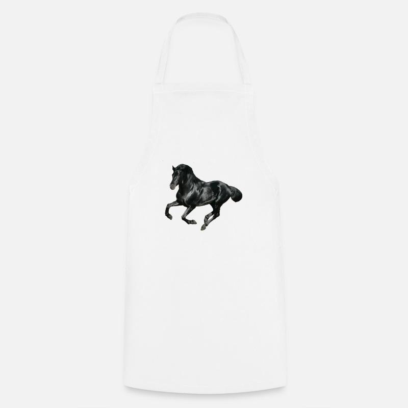 Pferd - Kochschürze - Weiß