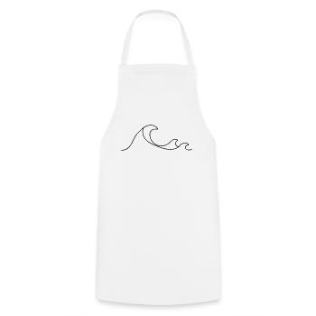 waves - Cooking Apron - white - Front - AI Model Male 185 dark (185cm)