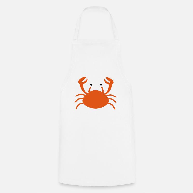 Crabe - Tablier de cuisine - blanc