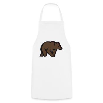 Braunbär Teddybär tierisch Grizzly Bär Geschenkide - Kochschürze - Weiß - Vorne - AI Model Male 185 dark (185cm)