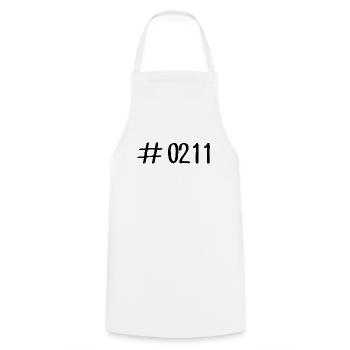 # 0211 Düsseldorf area code - Telephone - 0211 - Rhine - Cooking Apron - white - Front - AI Model Male 185 dark (185cm)