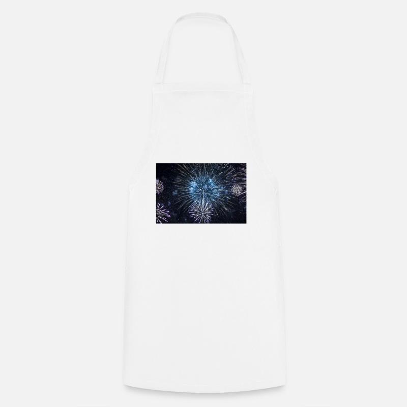 feu d'artifice - Tablier de cuisine - blanc