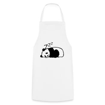 Panda schläft Nickerchen schlafen - Kochschürze - Weiß - Vorne - AI Model Male 185 dark (185cm)