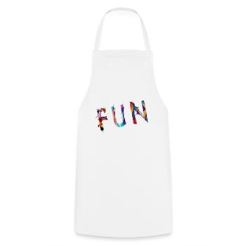 Fun 2 - Tablier de cuisine - blanc - Devant - AI Model Male 185 dark (185cm)