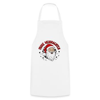 Frohe Weihnachten Ugly Christmas Sweater - Kochschürze - Weiß - Vorne - AI Model Male 185 dark (185cm)