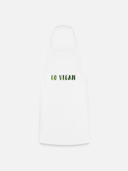 Zum Veganer werden - Kochschürze - Weiß