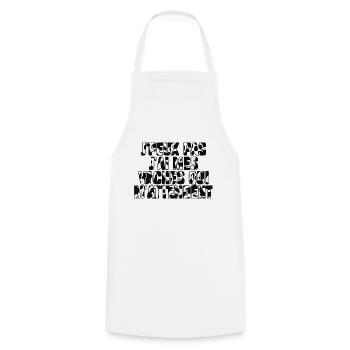 J’peux pas j’ai mes vaches qui m’attendent - Tablier de cuisine - blanc - Devant - AI Model Male 185 dark (185cm)