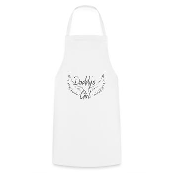 Daddy´s girl, dad´s girl, daughter - Cooking Apron - white - Front - AI Model Male 185 dark (185cm)