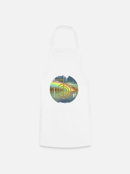 cho ku rei or avant arc en ciel - Tablier de cuisine - blanc