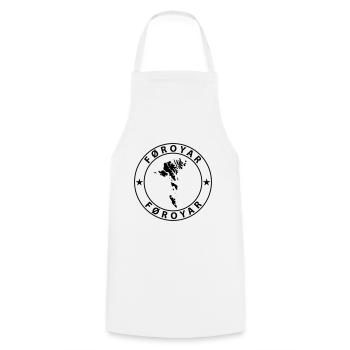 Faroe Islands - Cooking Apron - white - Front - AI Model Male 185 dark (185cm)